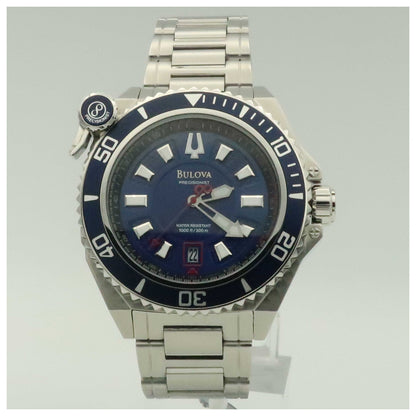 Front view of Bulova Precisionist Men's Japanese Quartz (Battery-Powered) Watch 98B168-PO