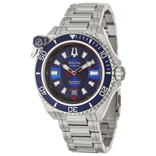 Front view of Bulova Precisionist Men's Japanese Quartz (Battery-Powered) Watch 98B168