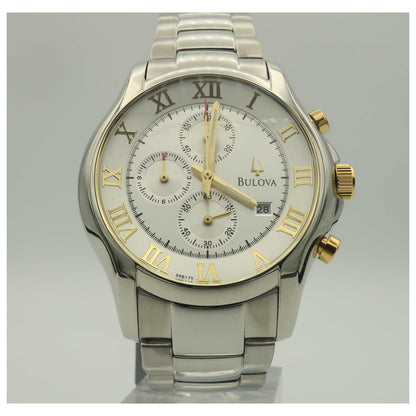 Front view of Bulova Classic Men's Japanese Quartz (Battery-Powered) Watch 98B175-PO