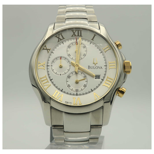 Front view of Bulova Classic Men's Japanese Quartz (Battery-Powered) Watch 98B175-PO