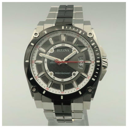 Front view of Bulova Precisionist Men's Quartz Watch 98B180-SDV