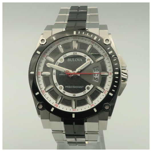 Front view of Bulova Precisionist Men's Quartz Watch 98B180-SDV