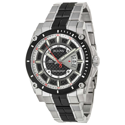 Front view of Bulova Precisionist Men's Quartz Watch 98B180