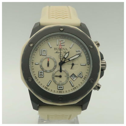 Front view of Bulova Marine Star Men's Japanese Quartz (Battery-Powered) Watch 98B201-SDV