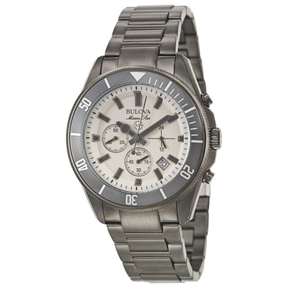 Front view of Bulova Marine Star Men's Japanese Quartz (Battery-Powered) Watch 98B205