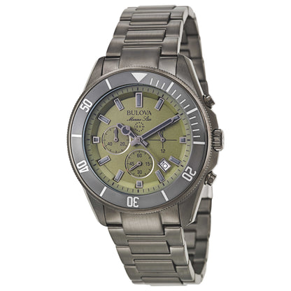 Front view of Bulova Marine Star Men's Japanese Quartz (Battery-Powered) Watch 98B206