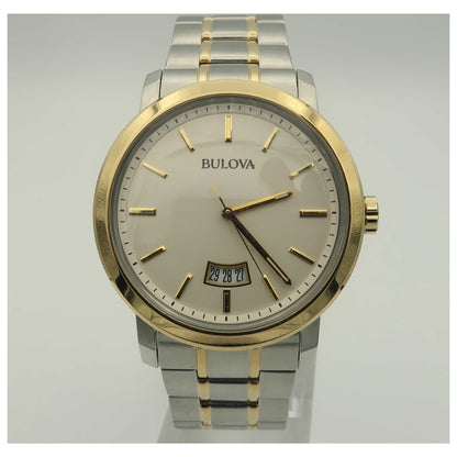 Front view of Bulova Classic Men's Japanese Quartz (Battery-Powered) Watch 98B214-PO