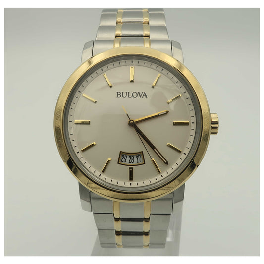 Front view of Bulova Classic Men's Japanese Quartz (Battery-Powered) Watch 98B214-PO