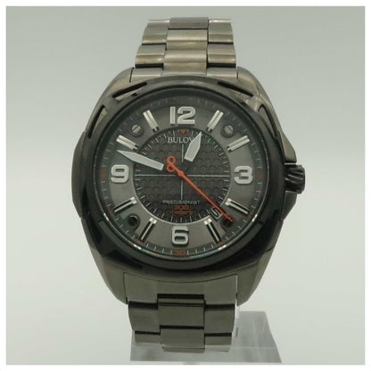 Front view of Bulova Precisionist Men's Japanese Quartz (Battery-Powered) Watch 98B225-PO