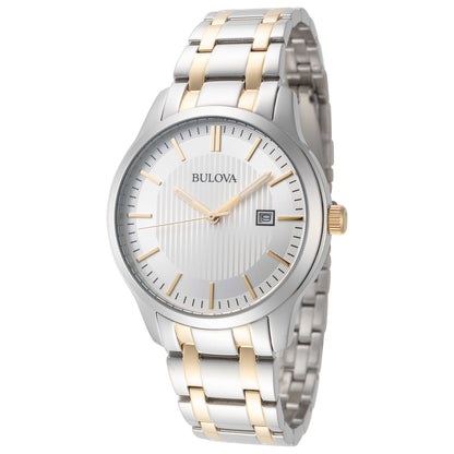 Front view of Bulova Classic Men's Quartz Watch 98B263