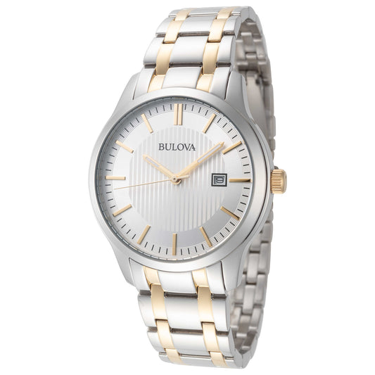 Front view of Bulova Classic Men's Quartz Watch 98B263