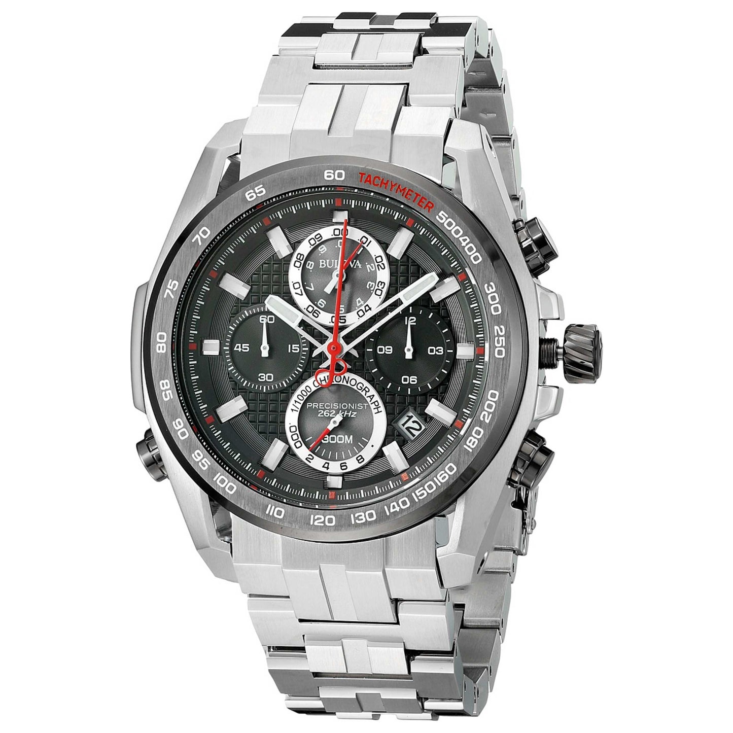 Front view of Bulova Precisionist Men's Quartz Watch 98B270