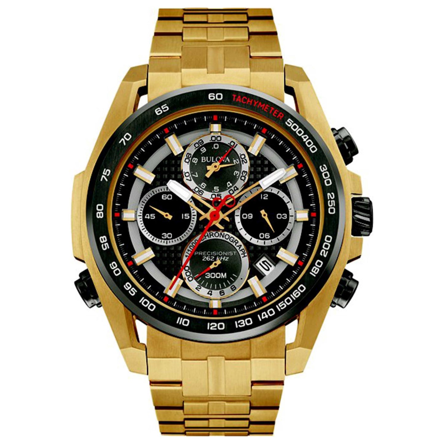 Front view of Bulova Precisionist Men's Quartz Watch 98B271