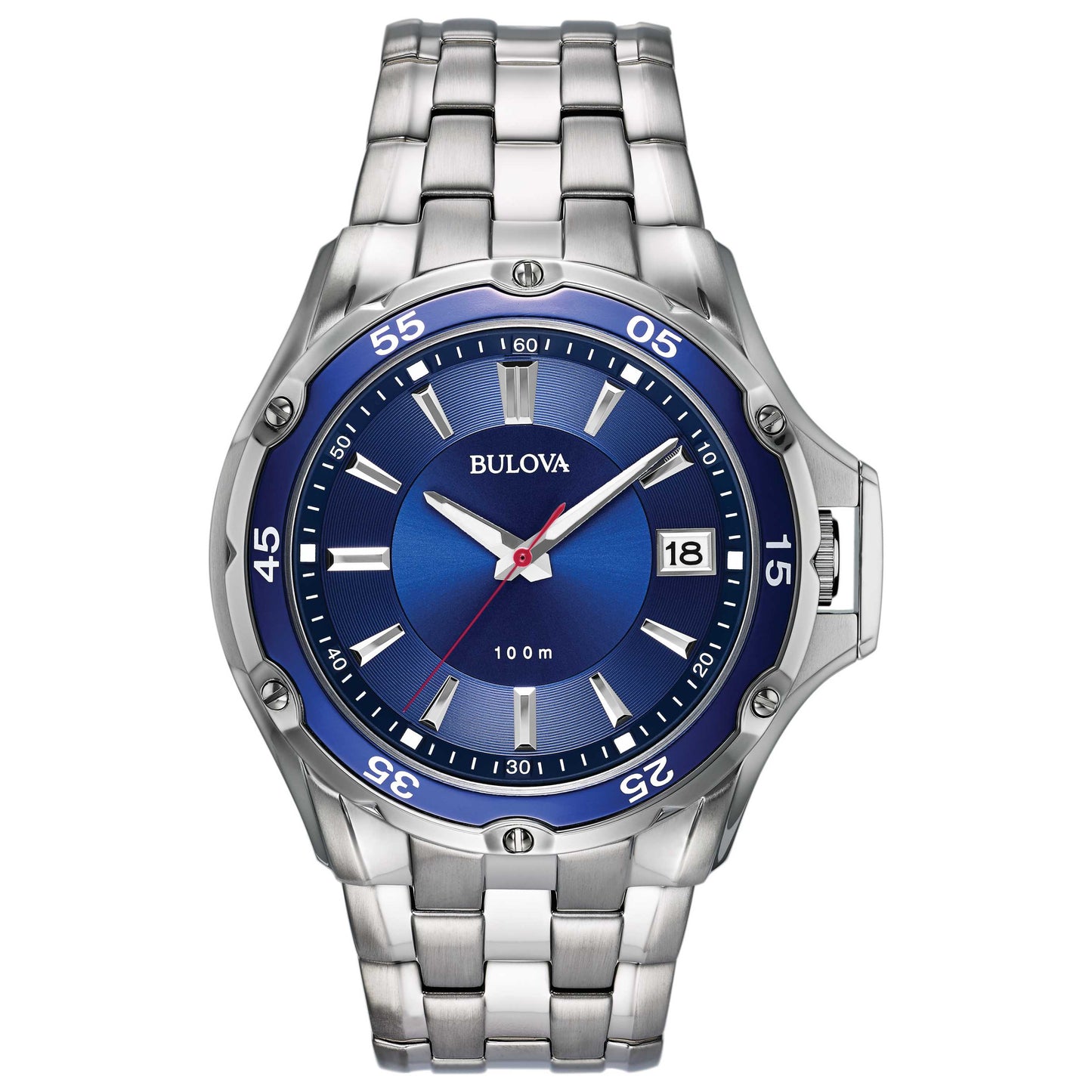 Front view of Bulova Classic Men's Quartz Watch 98B297