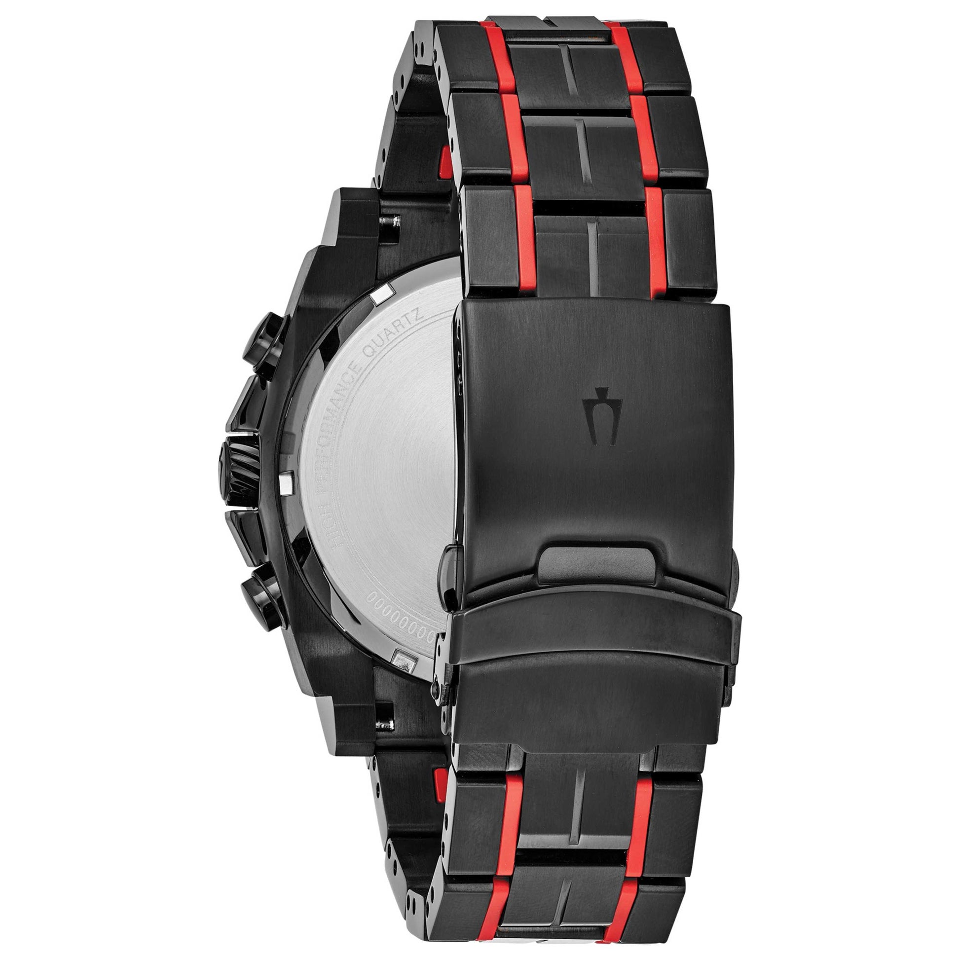 Back view of Bulova Precisionist Men's Quartz Watch 98B313