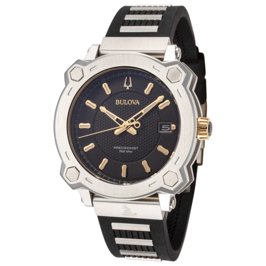 Front view of Bulova Precisionist Men's Quartz Watch 98B319