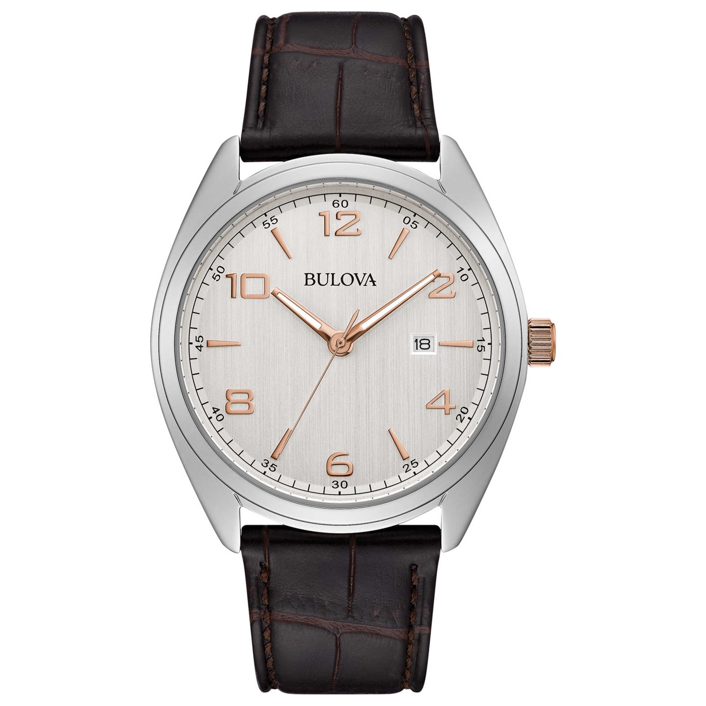 Front view of Bulova Classic Men's Quartz Watch 98B347