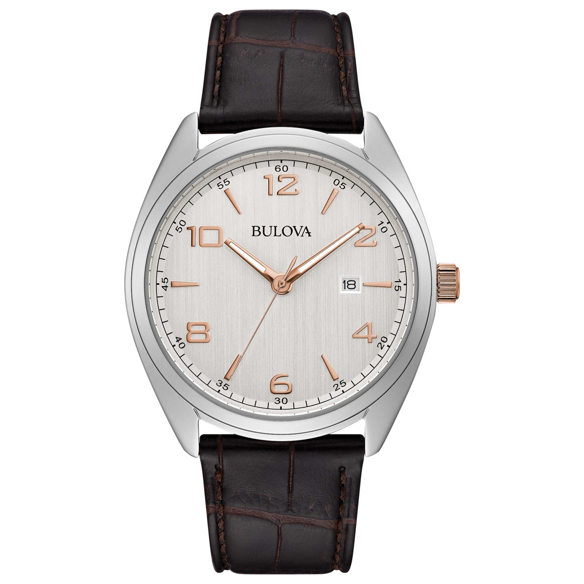Front view of Bulova Classic Men's Quartz Watch 98B347