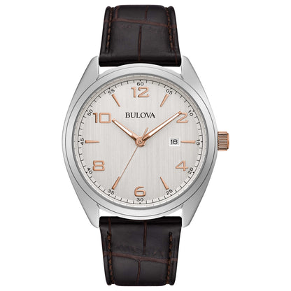 Front view of Bulova Classic Men's Quartz Watch 98B347
