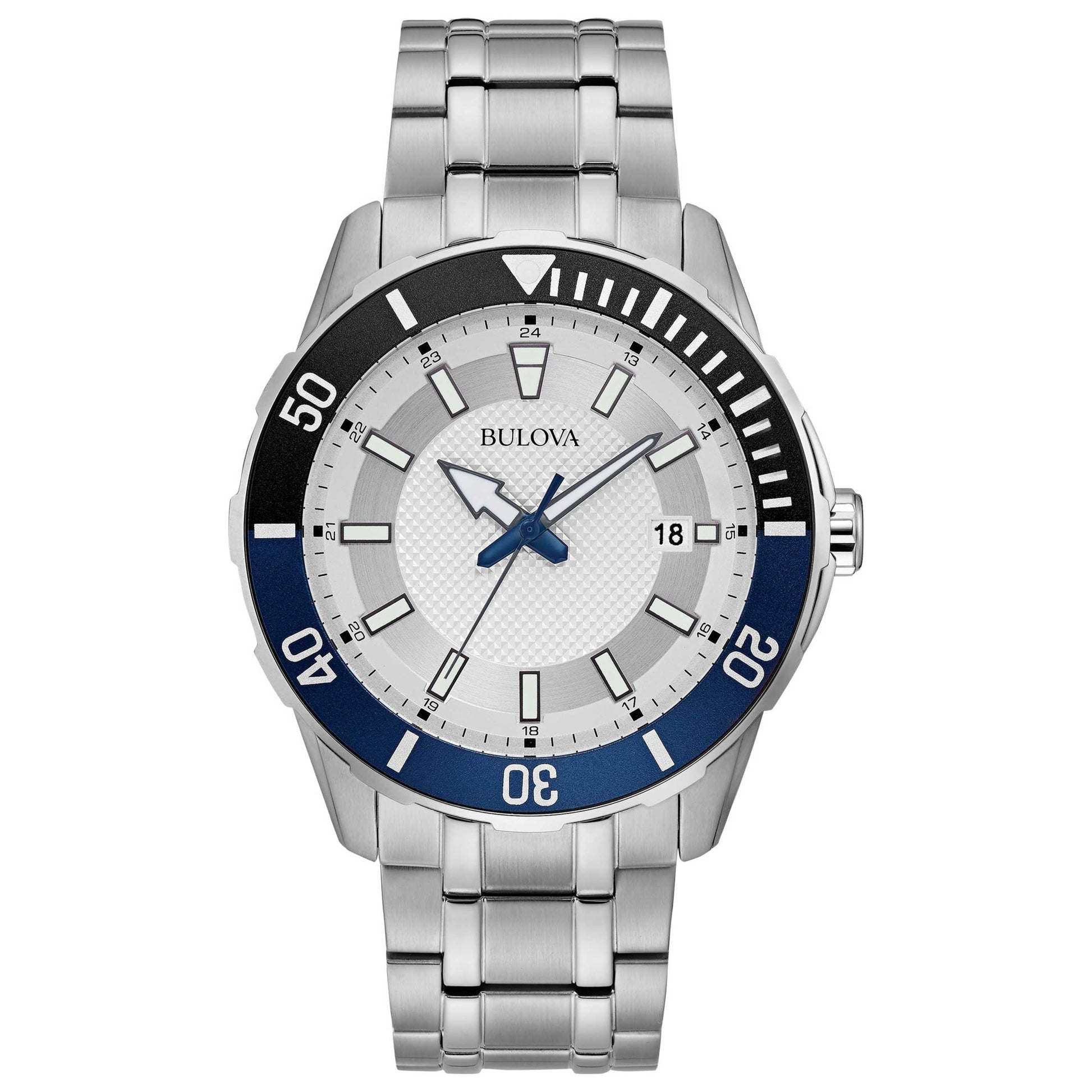 Front view of Bulova Classic Men's Quartz Watch 98B349