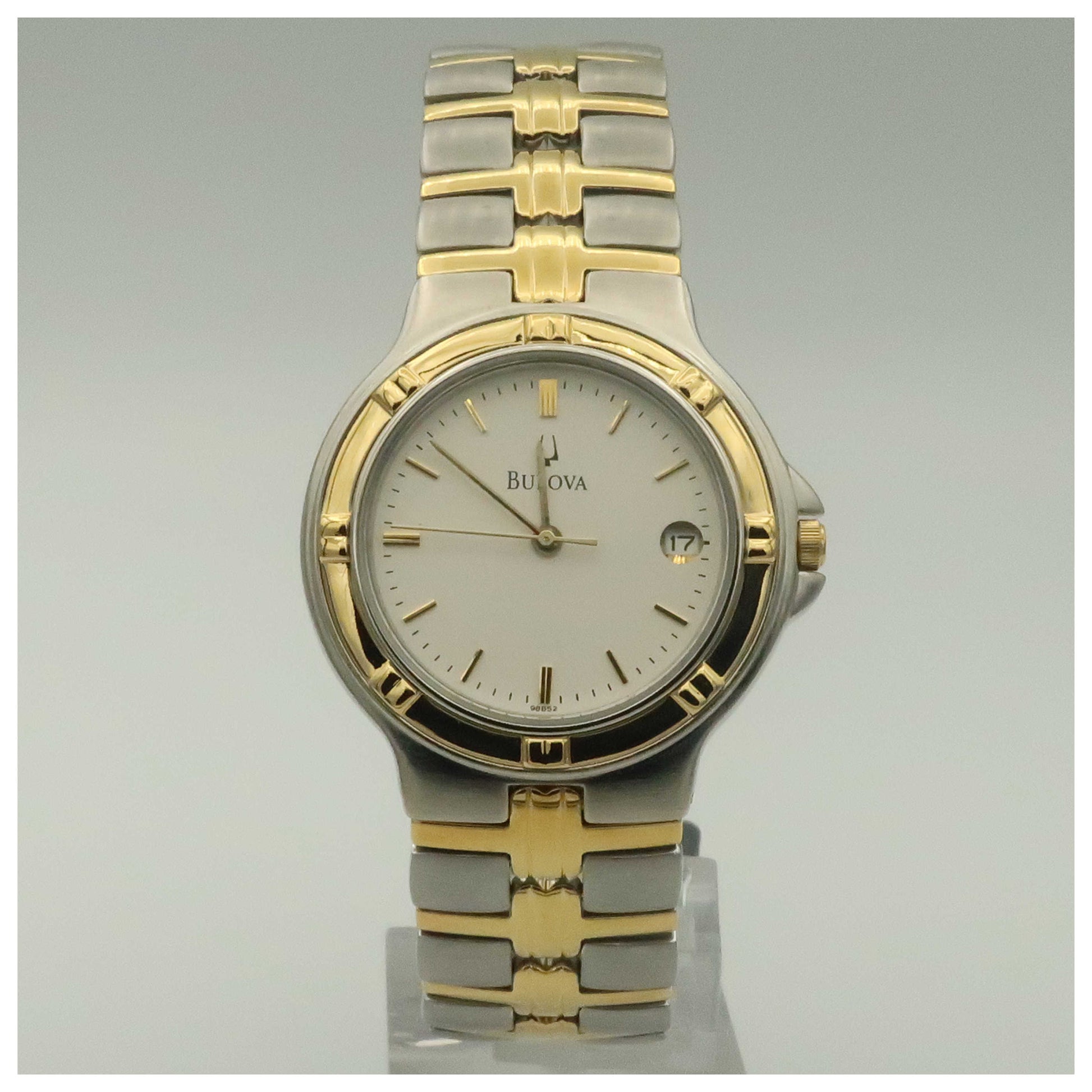 Front view of Bulova Dress Men's Quartz Watch 98B52-PO