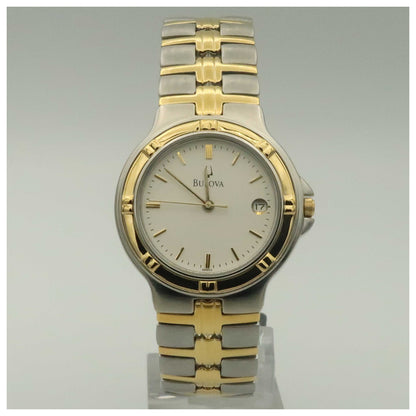 Front view of Bulova Dress Men's Quartz Watch 98B52-PO