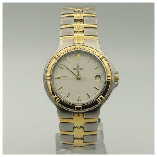 Front view of Bulova Dress Men's Quartz Watch 98B52-PO