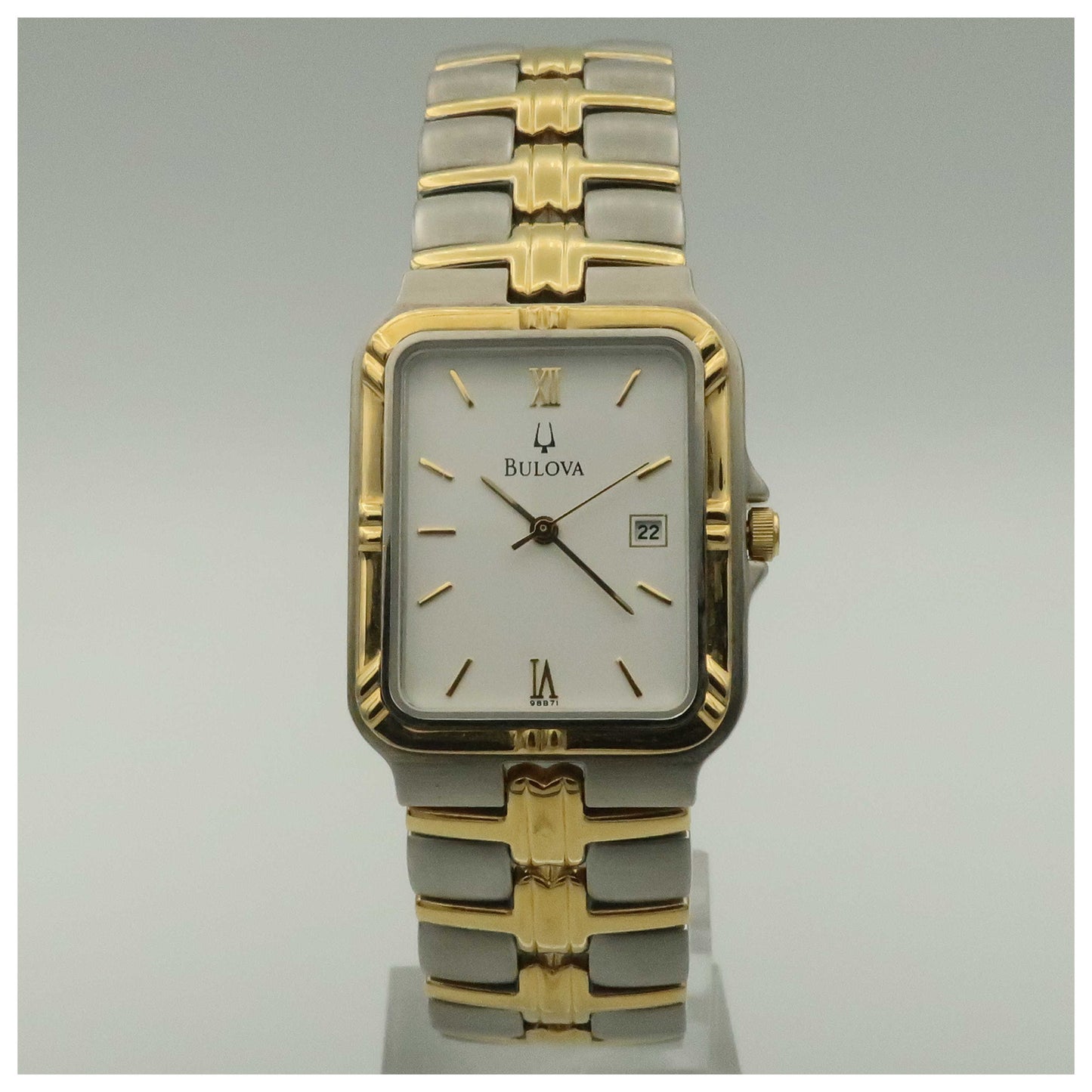 Front view of Bulova Dress Men's Quartz Watch 98B71-PO