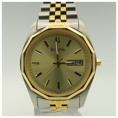 Front view of Bulova Dress Men's Quartz Watch 98C002-PO