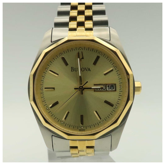 Front view of Bulova Dress Men's Quartz Watch 98C002-PO