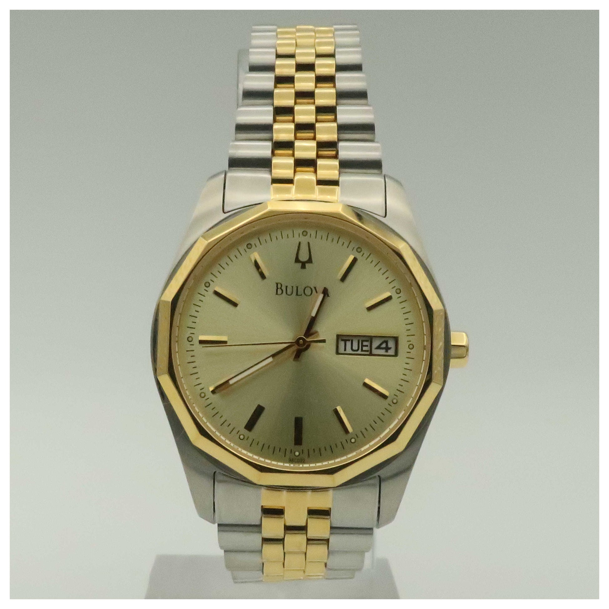 Front view of Bulova Dress Men's Quartz Watch 98C002-SDV