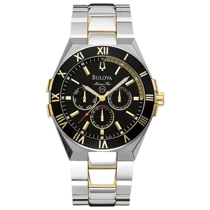 Front view of Bulova Marine Star Men's Japanese Quartz (Battery-Powered) Watch 98C004
