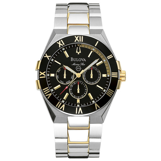 Front view of Bulova Marine Star Men's Japanese Quartz (Battery-Powered) Watch 98C004