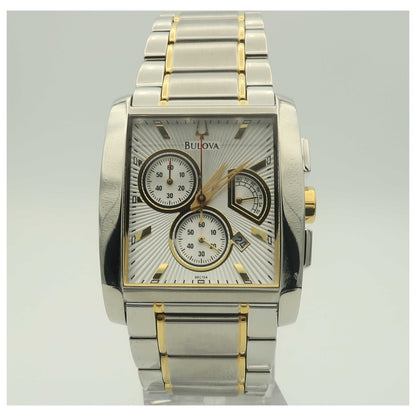 Front view of Bulova Chronograph Men's Quartz Watch 98C104-PO