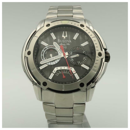 Front view of Bulova Marine Star Men's Quartz Watch 98C105-PO