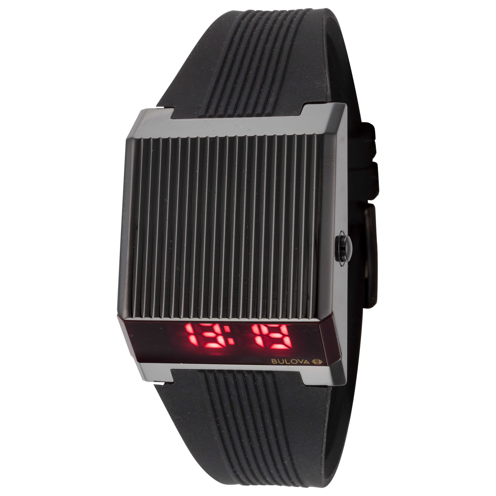 Front view of Bulova Computron Men's Quartz Watch 98C135