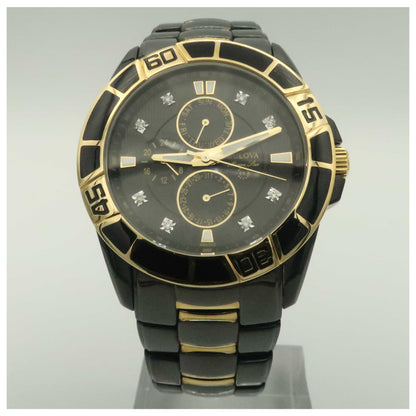 Front view of Bulova Marine Star Men's Quartz Watch 98D002-PO