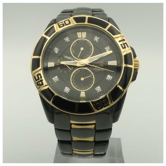 Front view of Bulova Marine Star Men's Quartz Watch 98D002-PO