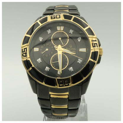 Front view of Bulova Marine Star Men's Quartz Watch 98D002-SD