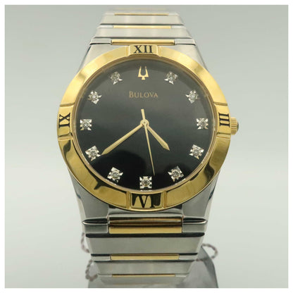 Front view of Bulova Bracelet Men's Quartz Watch 98D100-PO