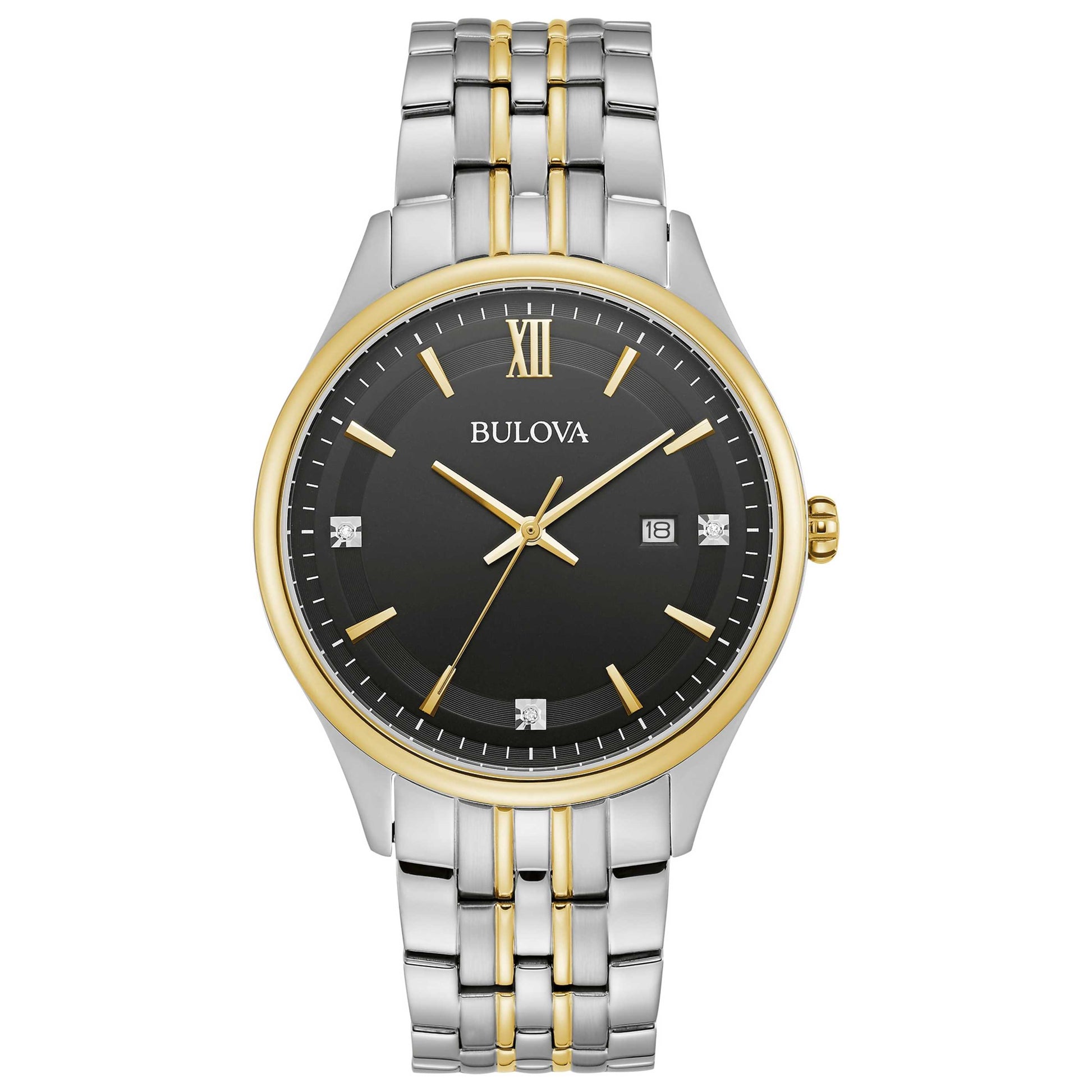 Front view of Bulova Classic Men's Quartz Watch 98D160