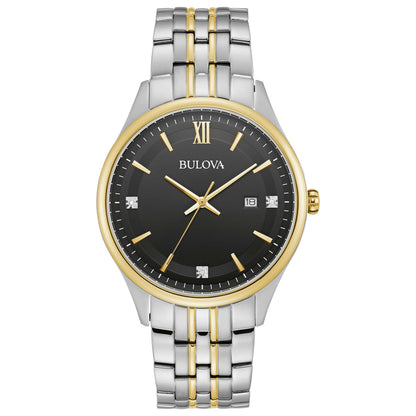 Front view of Bulova Classic Men's Quartz Watch 98D160