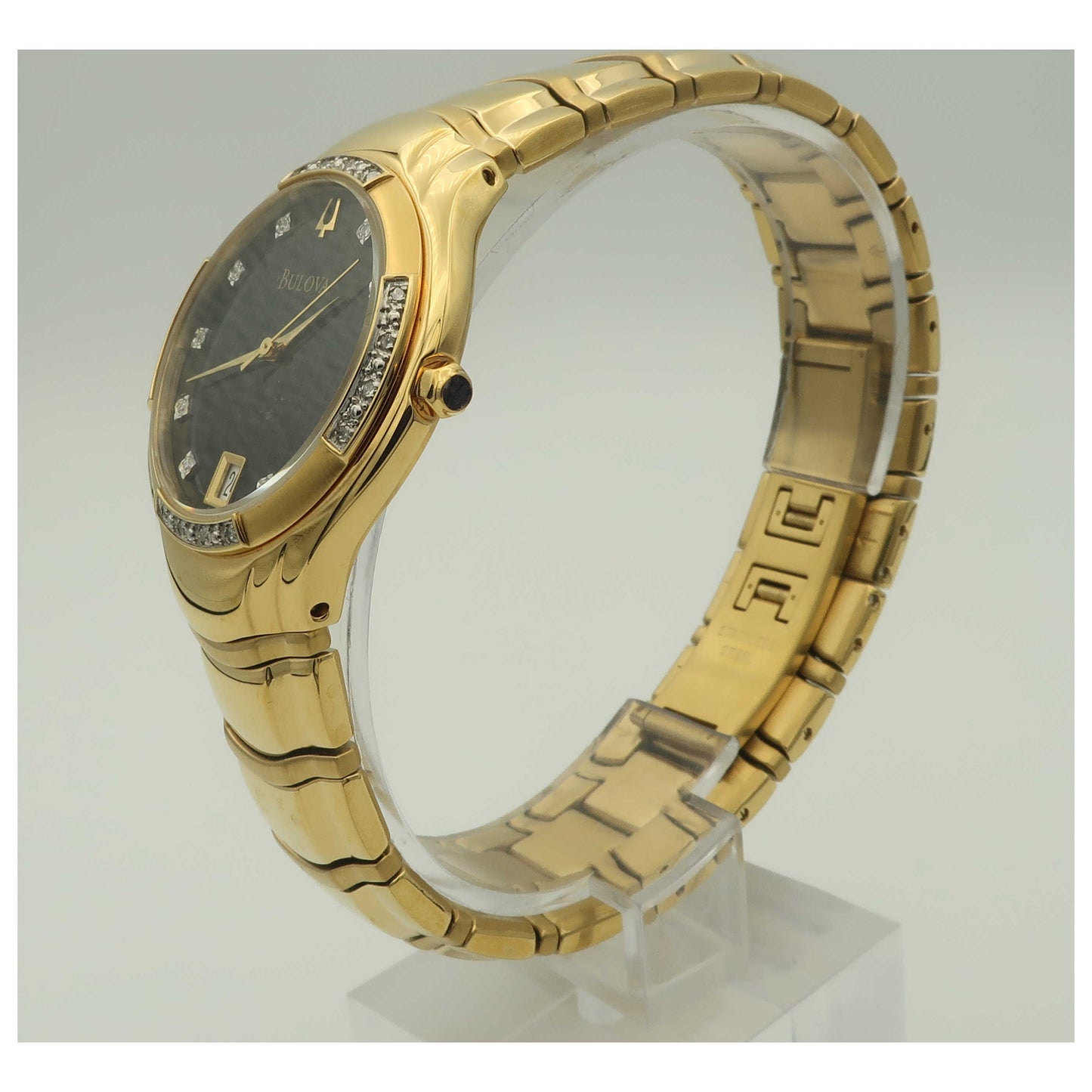 Bulova Diamonds Men's Quartz Watch 98E09-PO - Image #4