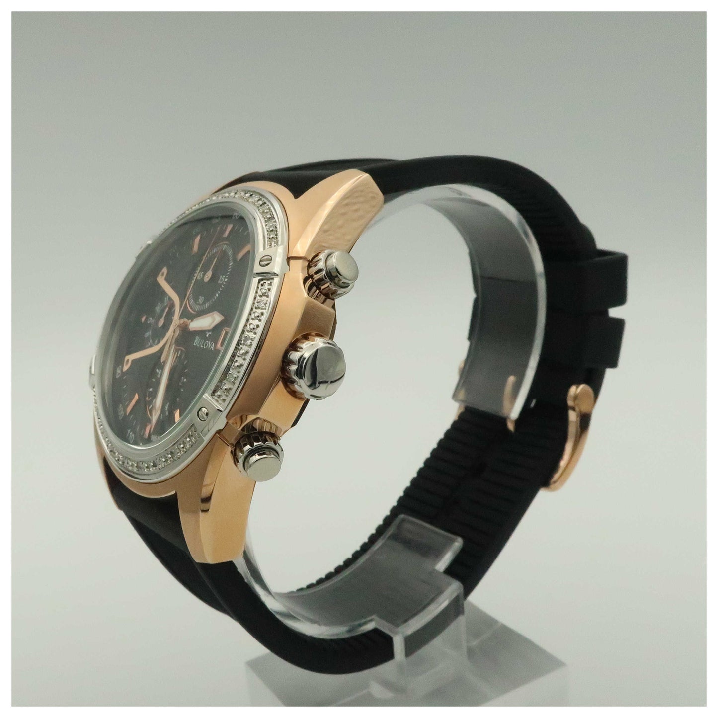 Bulova Diamonds Men's Quartz Watch 98E109-PO - Image #4