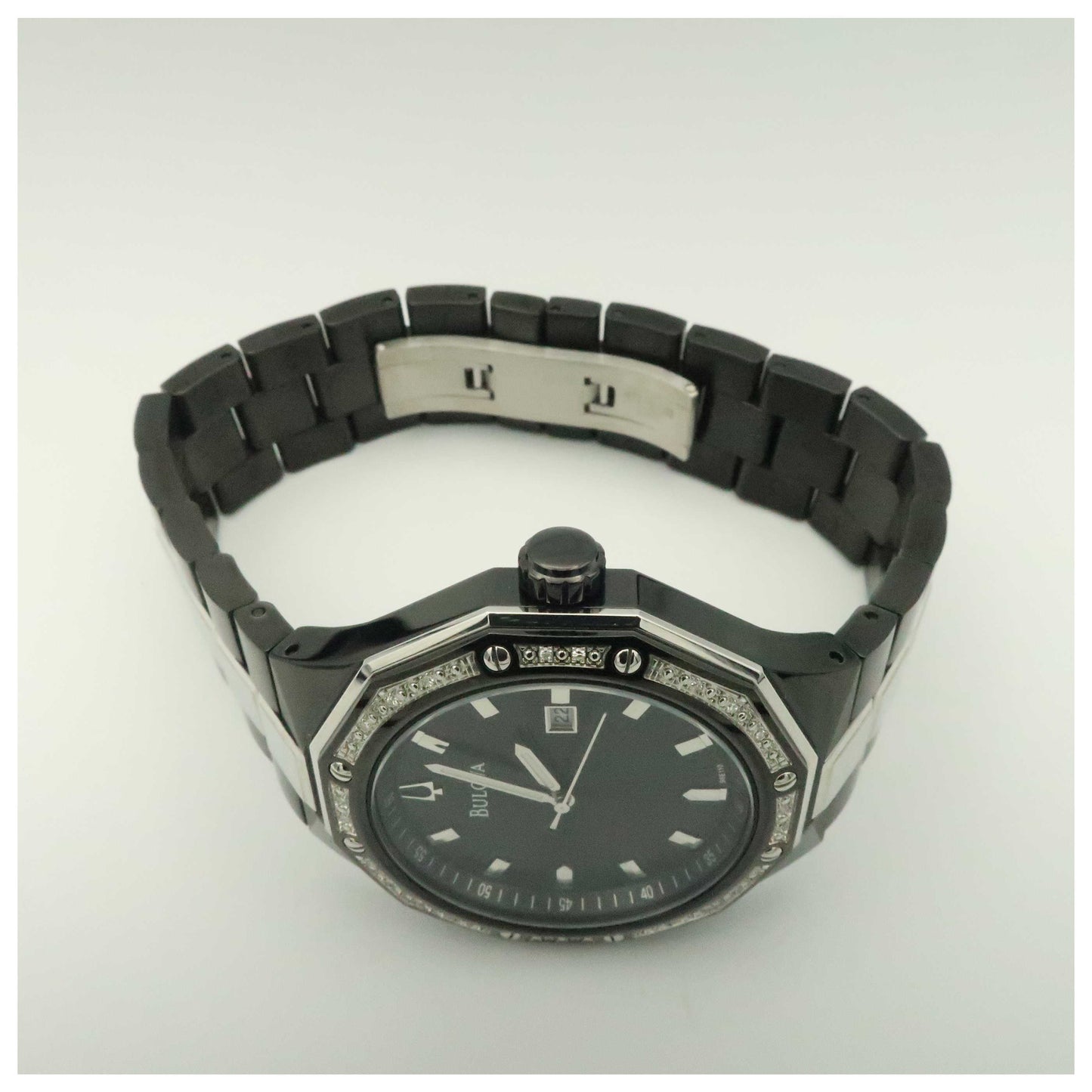 Bulova Diamonds Men's Quartz Watch 98E110-SD - Image #8