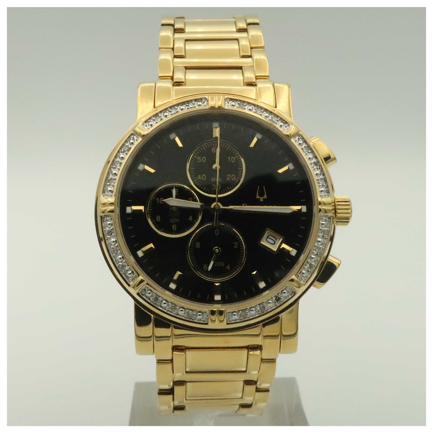 Front view of Bulova Dress Men's Quartz Watch 98E12-PO