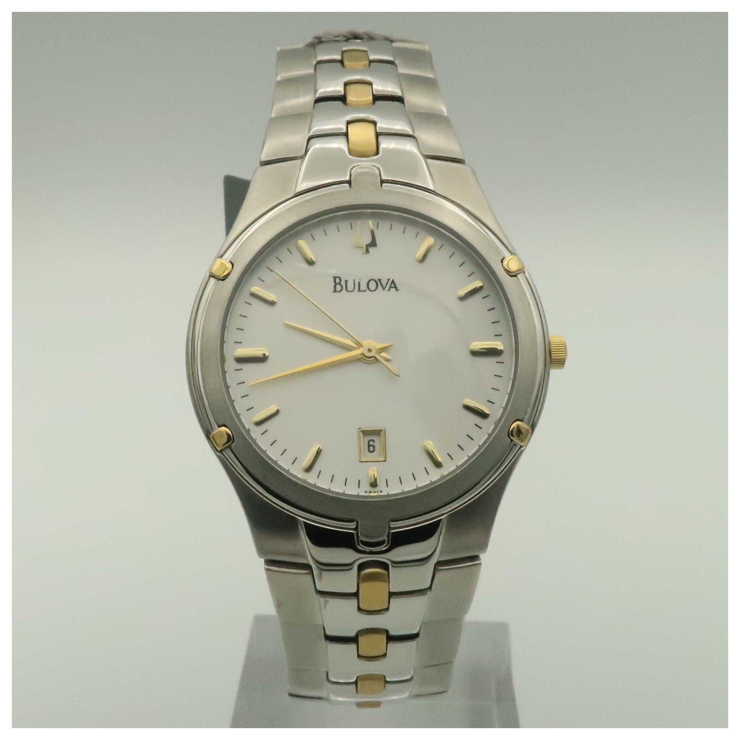 Front view of Bulova Dress Men's Quartz Watch 98H13-PO