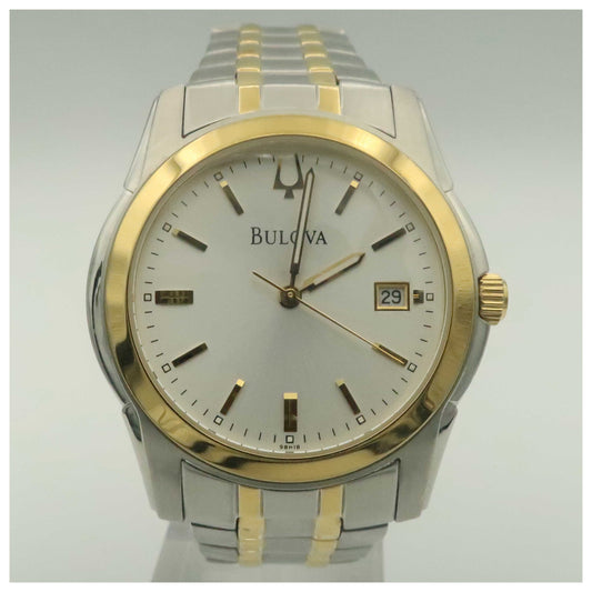 Front view of Bulova Dress Men's Japanese Quartz (Battery-Powered) Watch 98H18-PO