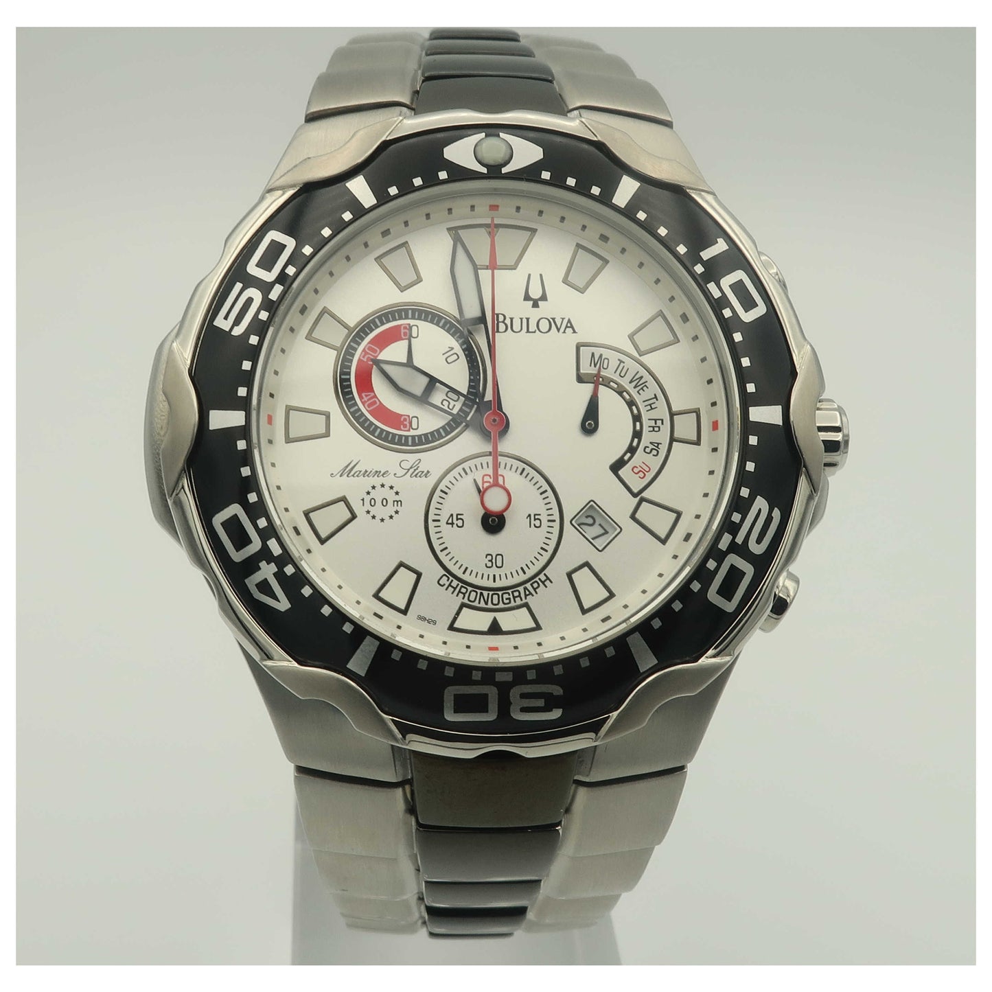 Front view of Bulova Marine Star Men's Watch 98H29-PO