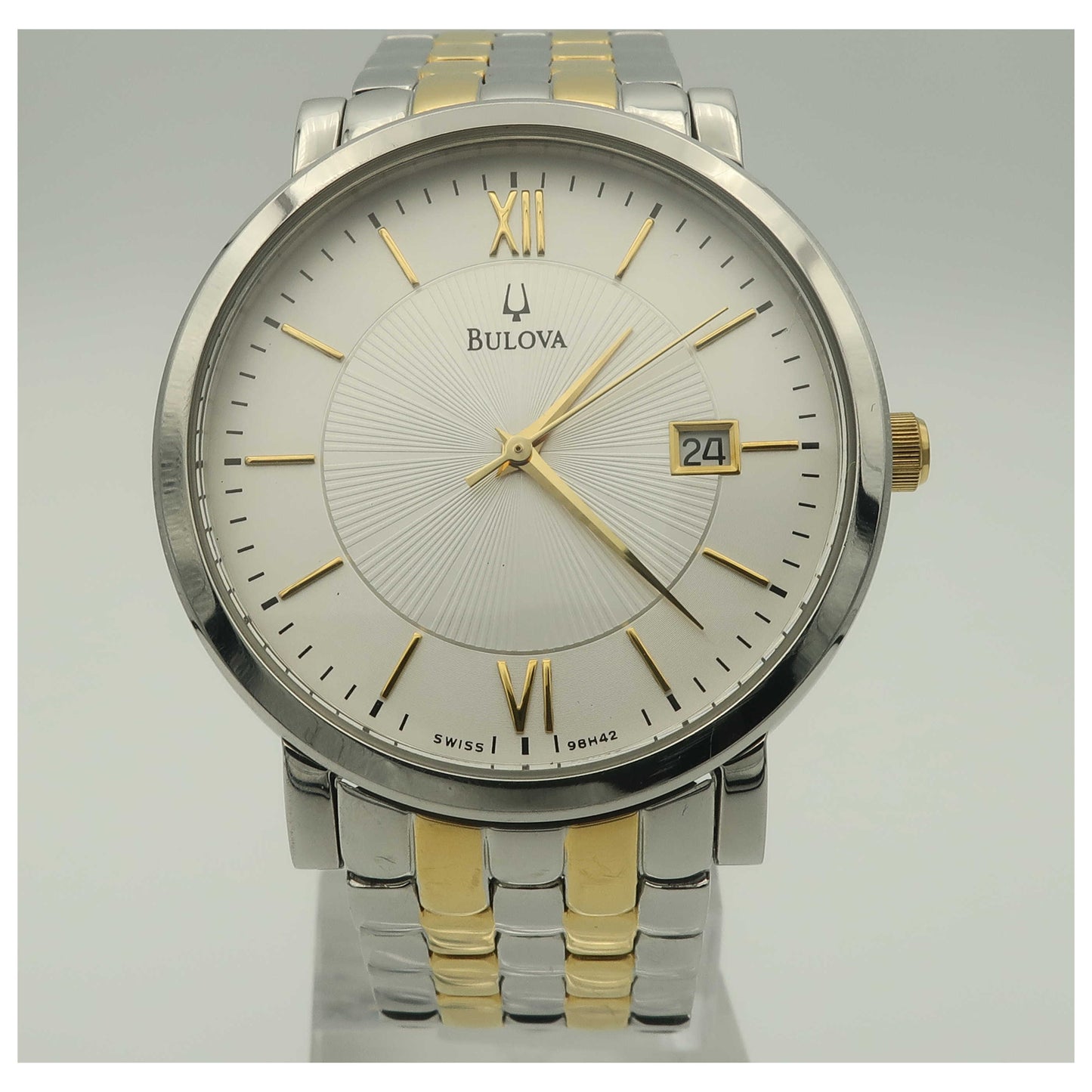 Front view of Bulova Bracelet Men's Watch 98H42-PO